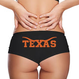 Sexy Girl Rock Texas Graphic Panties – Bold State Pride Cheeky Underwear with Throwback Horn-Inspired Design
