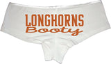 Sexy Girl Rock Longhorns Booty Panties for Women – Cheeky Cotton Boyshorts, Low-Rise Game Day Lingerie for Girlfriend