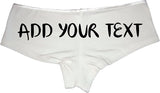 Sexy Girl Rock SGR Customizable Panties for Women – Add Your Own Text and Fonts – Premium Cotton Personalized Underwear