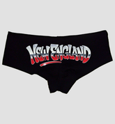 New England Panties – Women’s Sexy Boyshort Underwear – Red Silver Graphic Lingerie Gift – Regional Pride