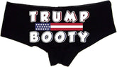 Sexy Girl Rock Trump Booty Panties for Women – Funny Political Cotton Booty Shorts, Low-Rise Lingerie with Bold Print