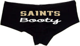 Sexy Girl Rock Saints Booty Panties–Cheeky Hipster Cotton Underwear for Women | Flirty Fan Gift | Low-Rise Game Day Lingerie
