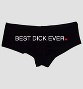 Best Dick Ever Panties – Women’s Sexy Boyshort Underwear – Funny Anniversary Lingerie Gift for Wife or Girlfriend