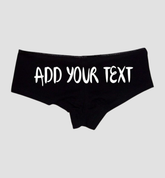 Sexy Girl Rock SGR Customizable Panties for Women – Add Your Own Text and Fonts – Premium Cotton Personalized Underwear