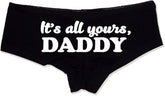 It's All Yours, Daddy Booty Shorts Boyshort Cotton Bikini Bottom Sexy Panties