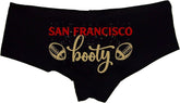Sexy Girl Rock SGR - San Francisco Fan Gear - San Francisco Booty - Girlfriend Wife - Cotton Black Team Underwear