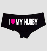 I Love My Hubby Panties – Cheeky Low-Rise Lingerie for Naughty Wife, Girlfriend, or Confident Women