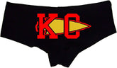 Sexy Girl Rock KC Arrow Novelty Hipster Panties For Women Black
