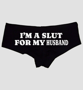 I’m Crazy for My Husband Panties – Women’s Flirty Boyshort Lingerie