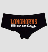 Sexy Girl Rock Longhorns Booty Panties for Women – Cheeky Cotton Boyshorts, Low-Rise Game Day Lingerie for Girlfriend