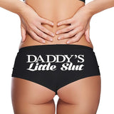 Sexy Girl Rock Daddy’s Slut Panties – Naughty Cotton Hipster Underwear for Women | Slutty Submissive Bedroom Lingerie Gift