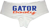 Sexy Girl Rock Gator Booty Panties – Football-Inspired Cotton Boyshorts for Women, Cheeky Game Day Lingerie S-3X Sizes