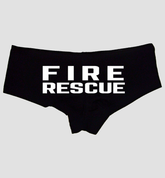 Fire Rescue Sexy Panties for Women – Naughty Firefighter Boyshort Lingerie – Fun Roleplay Underwear Gift