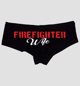 Sexy Girl Rock Firefighter Wife Panties for Women – Cheeky Cotton Booty Shorts, Flirty Low-Rise Lingerie for Wives, Gift Idea