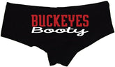Sexy Girl Rock Buckeyes Booty Panties – Cheeky Low-Rise Cotton Lingerie for Naughty Wife, Thick Girlfriend or Athletic Baddie