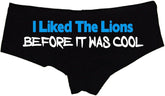 Sexy Girl Rock Liked The Lions Before It Was Cool Panties – Funny Booty Shorts for Women, Cheeky Low-Rise Cotton Lingerie