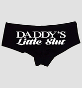 Daddy’s Naughty Girl Panties – Slutty Flirty Hipster Underwear for Women | Kinky Cotton Lingerie Gift | Cheeky Boyshorts