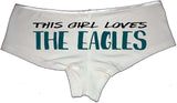 This Girl Loves The Eagles Booty Shorts – Sexy Cotton Boyshort Bikini Panties for Women for Her