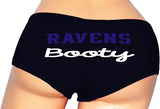 Ravens Booty Panties – Sexy Football-Inspired Cotton Boyshorts for Women, Flirty Game Day Lingerie S-3X