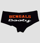 Sexy Girl Rock Bengals Booty Panties for Women–Cheeky Cotton Booty Shorts, Flirty Low-Rise Lingerie for Sports Fans, Fun Gift