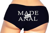 Made for Anal Booty Shorts – Black Cotton Boyshort Panties for Women – Naughty Sexy Gift Lingerie S-3X