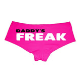 Daddy's Freak Booty Shorts – Cotton Boyshort Bikini Bottom Sexy Women’s Panties – Fun and Flirty Gift