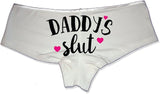 Sexy Girl Rock Daddy’s Slut Panties – Naughty Cotton Hipster Underwear for Women | Slutty Submissive Bedroom Lingerie Gift