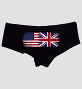 USA UK Panties – Women’s Boyshort Lingerie – Patriotic Pride Gift