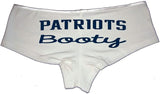 Patriots Booty Panties – Sexy Cotton Boyshorts for Women, Flirty Game Day Gift Lingerie S-3X, Team-Inspired Underwear