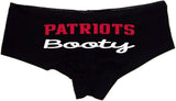 Patriots Booty Panties – Sexy Cotton Boyshorts for Women, Flirty Game Day Gift Lingerie S-3X, Team-Inspired Underwear