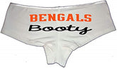 Sexy Girl Rock Bengals Booty Panties for Women–Cheeky Cotton Booty Shorts, Flirty Low-Rise Lingerie for Sports Fans, Fun Gift