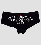 It's Santa's Favorite Ho Booty Shorts Boyshort Cotton Bikini Bottom Sexy Panties