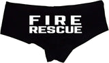Fire Rescue Sexy Panties for Women – Naughty Firefighter Boyshort Lingerie – Fun Roleplay Underwear Gift