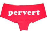 Pervert Booty Shorts Boyshort Cotton Bikini Bottom Sexy Panties