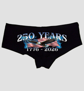 250 Years Eagle Panties for Women – Patriotic Boyshort Lingerie – 4th of July Gift