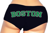Boston Booty Shorts – Sexy Varsity-Style Panties for Women, Cheeky Cotton Underwear Gift for Girlfriend or Sports Fan S-3X