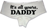 It's All Yours, Daddy Booty Shorts Boyshort Cotton Bikini Bottom Sexy Panties…