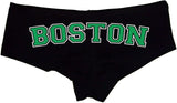 Boston Booty Shorts – Sexy Varsity-Style Panties for Women, Cheeky Cotton Underwear Gift for Girlfriend or Sports Fan S-3X