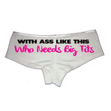 With Ass Like This Who Needs Big Tits Booty Shorts Boyshort Cotton Bikini Bottom Sexy Panties