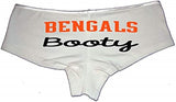 Sexy Girl Rock Bengals Booty Panties for Women–Cheeky Cotton Booty Shorts, Flirty Low-Rise Lingerie for Sports Fans, Fun Gift