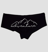 Sexy Girl Rock Adventure Panties – Women’s Boyshort Underwear with Mountain Design – Travel, Outdoorsy & Wanderlust Lingerie Gift