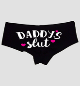 Sexy Girl Rock Daddy’s Slut Panties – Naughty Cotton Hipster Underwear for Women | Slutty Submissive Bedroom Lingerie Gift