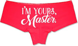 I'm Yours Master Booty Shorts Boyshort Cotton Bikini Bottom Sexy Panties