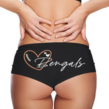 Sexy Girl Rock Bengals Booty Shorts Women’s Premium Cotton Panties – Fun and Flirty Gift for Her