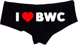 Sexy Girl Rock I Love BWC Panties – Cheeky Low-Rise Cotton Lingerie for Naughty Wife, Hotwife, or Submissive Women