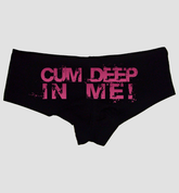 Sexy Girl Rock Cum Deep In Me! Booty Shorts Black
