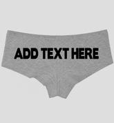 Custom Gray Panties 5 – Personalized Boyshort Underwear