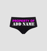 Sexy Girl Rock Custom Property of Daddy Women’s Panties – Flirty Premium Cotton Underwear for Her