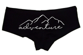 Sexy Girl Rock Adventure Panties – Women’s Boyshort Underwear with Mountain Design – Travel, Outdoorsy & Wanderlust Lingerie Gift