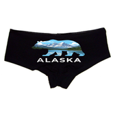 Alaska Bear Panties – Women’s Sexy Boyshort Underwear – Mountain Lake Souvenir Lingerie Gift
